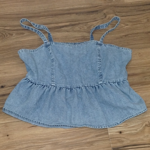 Celebrity Pink Tops - Celebrity Pink Textured Blue Top